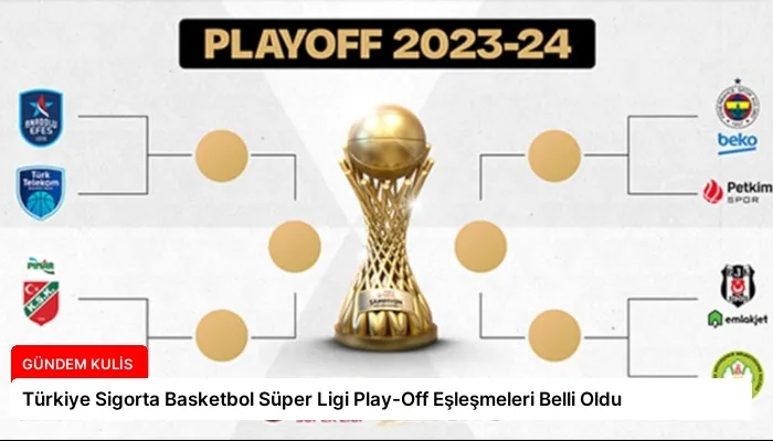 Türkiye Sigorta Basketbol Süper Ligi Play-Off Eşleşmeleri Belli Oldu