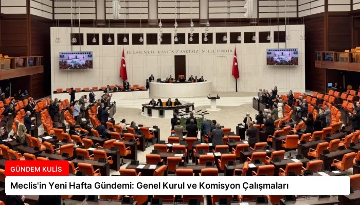 Meclis’in Yeni Hafta Gündemi: Genel Kurul ve Komisyon Çalışmaları