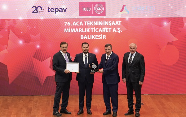 ACA, iki kez üst üste aldığı “Türkiye 100” ödülü ile 4 yıllık büyüme yolculuğunu taçlandırdı