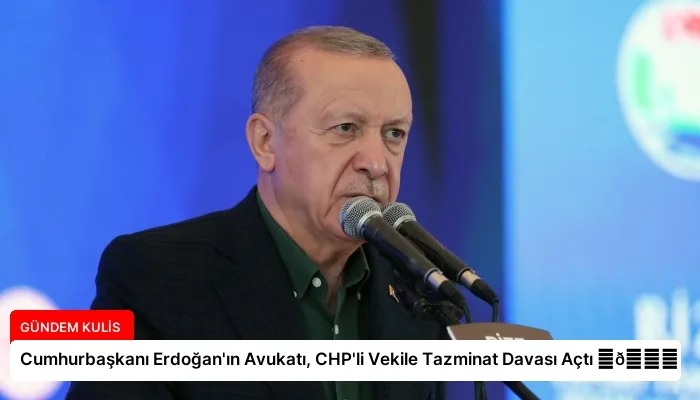 Cumhurbaşkanı Erdoğan’ın Avukatı, CHP’li Vekile Tazminat Davası Açtı ⏬👇