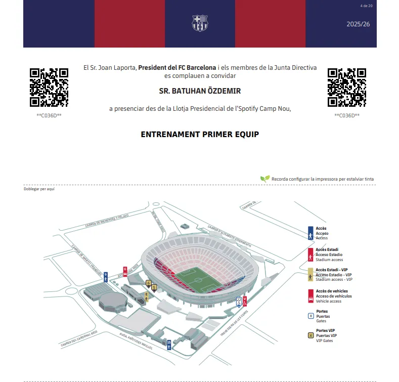 BARCELONA, LİMAK İNŞAAT TARAFINDAN TAMAMEN YENİLENEN SPOTIFY CAMP NOU’DA İLK ANTRENMANINA ÇIKTI! BATUHAN ÖZDEMİR İLK ANTRENMANA DAVET EDİLDİ!