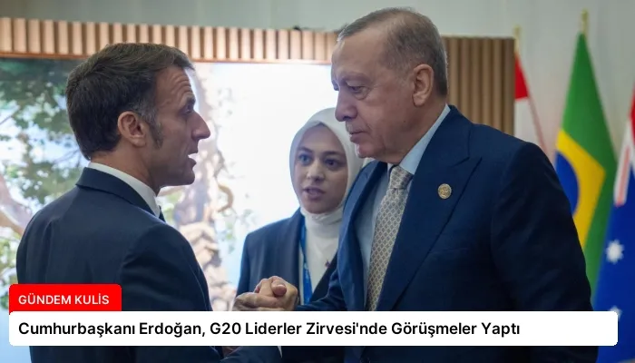 Cumhurbaşkanı Erdoğan, G20 Liderler Zirvesi’nde Görüşmeler Yaptı