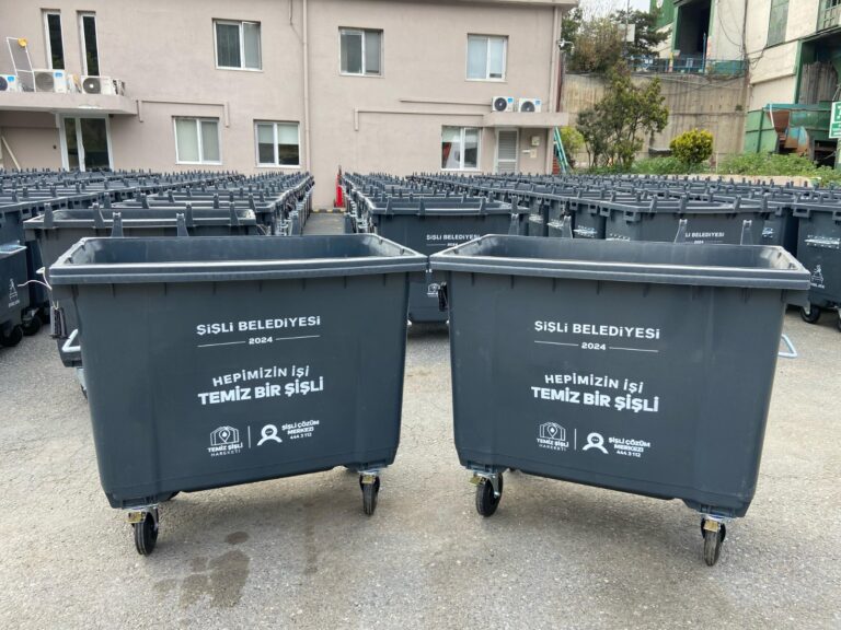 Şişli Belediyesi’nden Temizlik Hizmetlerine Yeni Plastik Çöp Konteyneri Takviyesi  – Teknik Çöp Konteyer