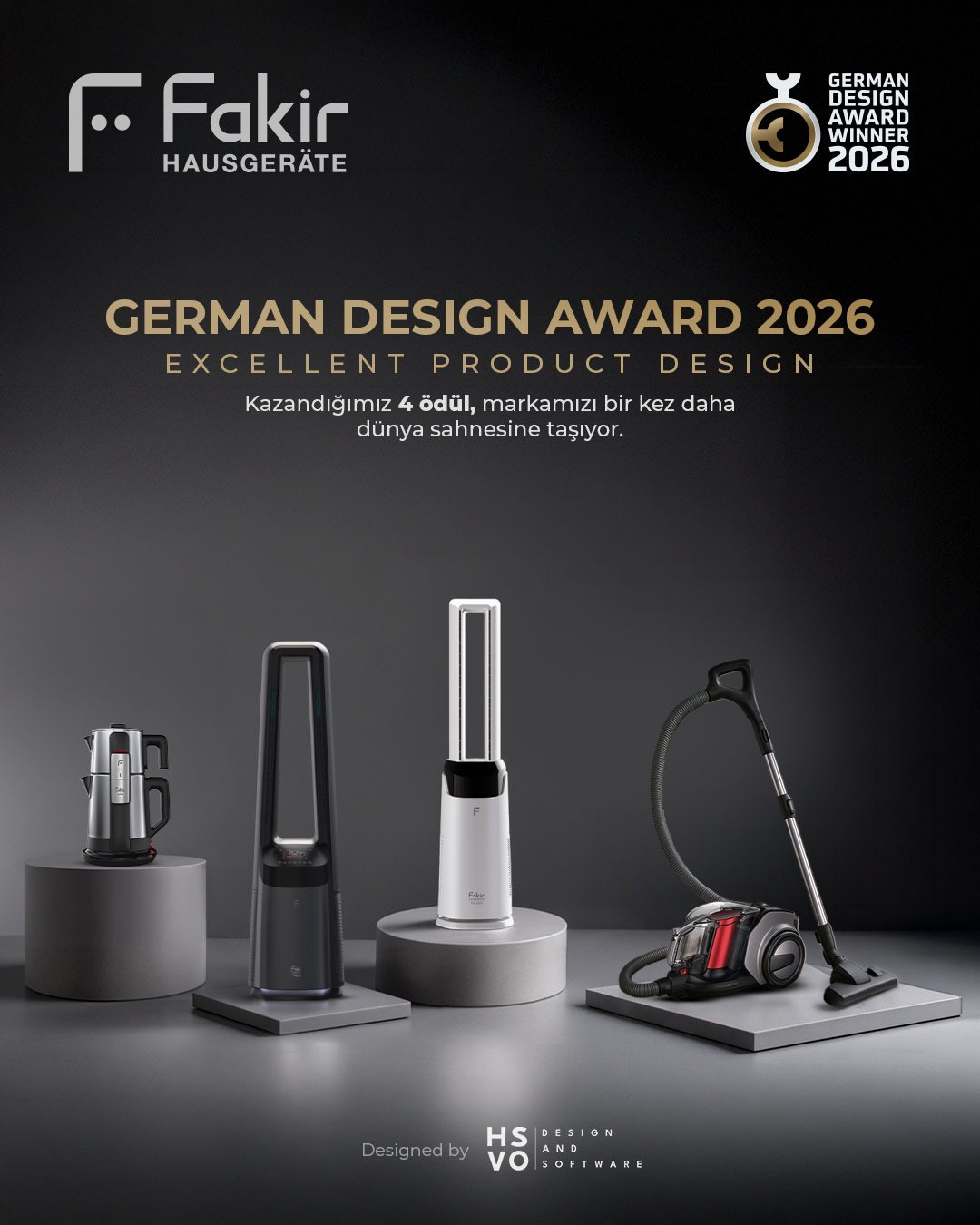 Fakir Hausgeräte, German Design Awards 2026’da Tasarım Gücünü Tescilledi
