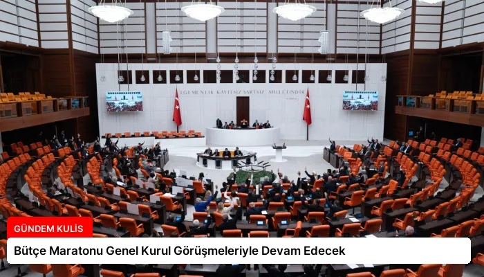 Bütçe Maratonu Genel Kurul Görüşmeleriyle Devam Edecek