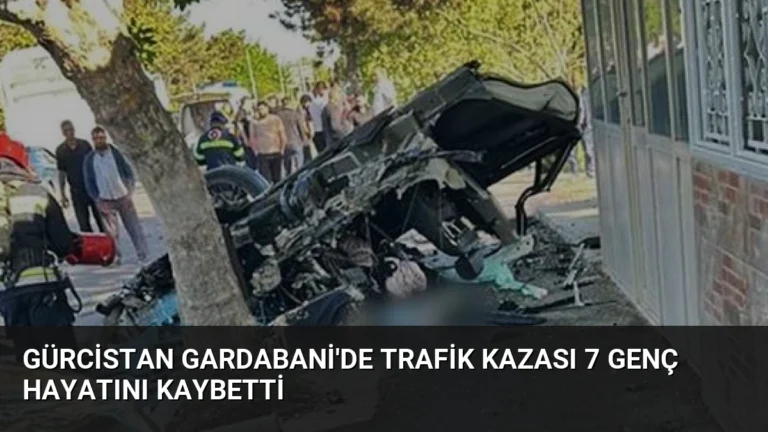 Gürcistan Gardabani’de Trafik Kazası 7 Genç Hayatını Kaybetti