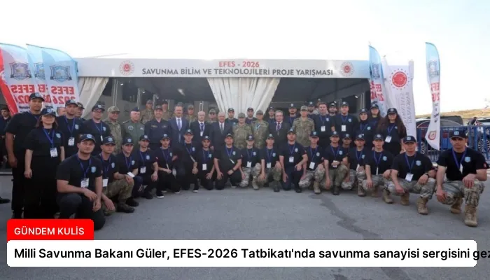 Milli Savunma Bakanı Güler, EFES-2026 Tatbikatı’nda savunma sanayisi sergisini gezdi