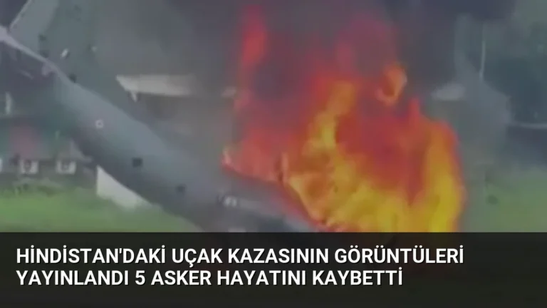 Hindistan’daki Uçak Kazasının Görüntüleri Yayınlandı 5 Asker Hayatını Kaybetti