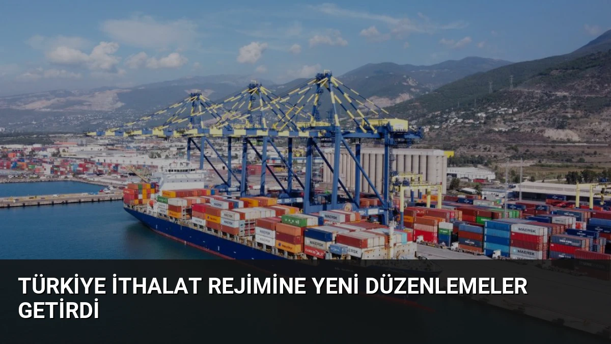 Türkiye İthalat Rejimine Yeni Düzenlemeler Getirdi