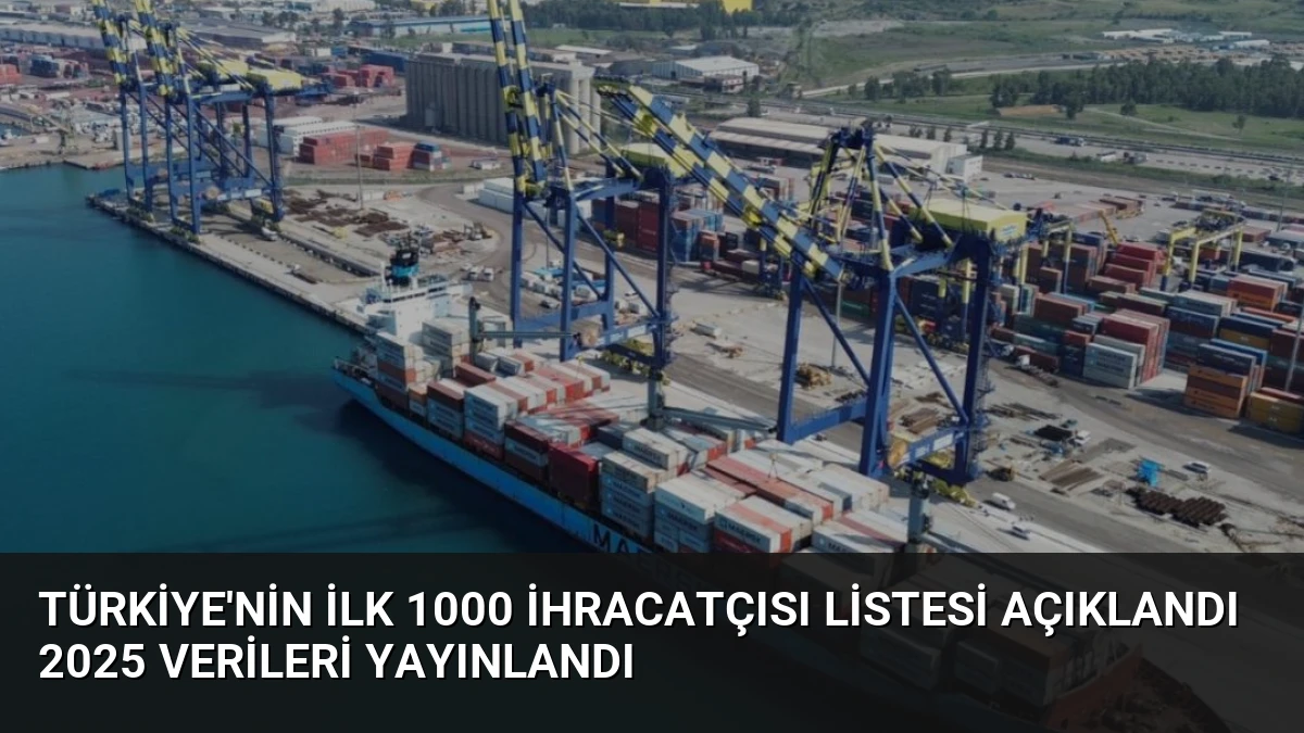 Türkiye’nin İlk 1000 İhracatçısı Listesi Açıklandı 2025 Verileri Yayınlandı