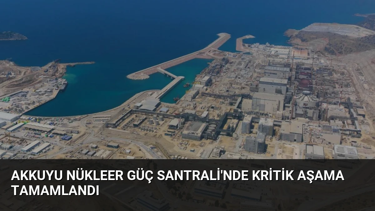 Akkuyu Nükleer Güç Santrali’nde Kritik Aşama Tamamlandı