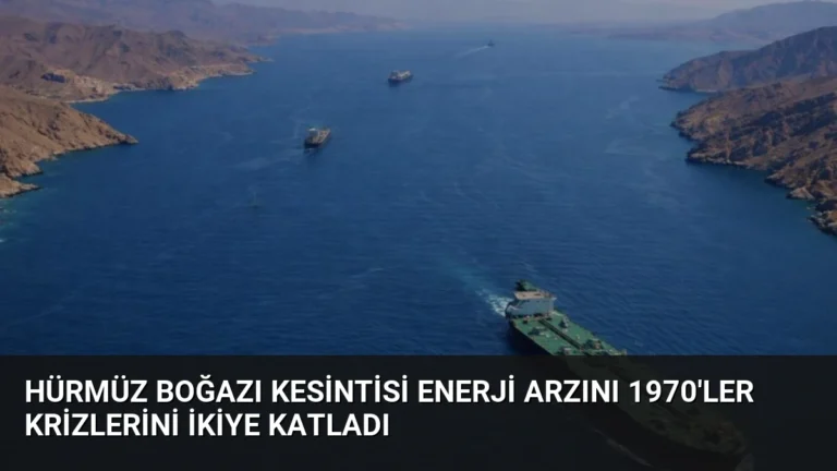 Hürmüz Boğazı Kesintisi Enerji Arzını 1970’ler Krizlerini İkiye Katladı