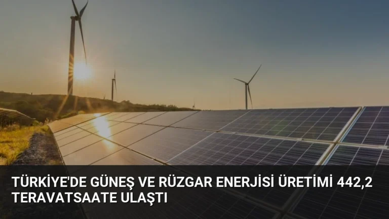 Türkiye’de Güneş ve Rüzgar Enerjisi Üretimi 442,2 Teravatsaate Ulaştı