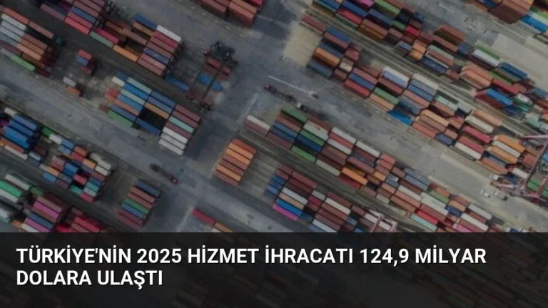 Türkiye’nin 2025 Hizmet İhracatı 124,9 Milyar Dolara Ulaştı