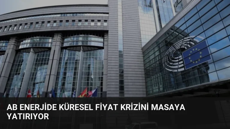 AB Enerjide Küresel Fiyat Krizini Masaya Yatırıyor
