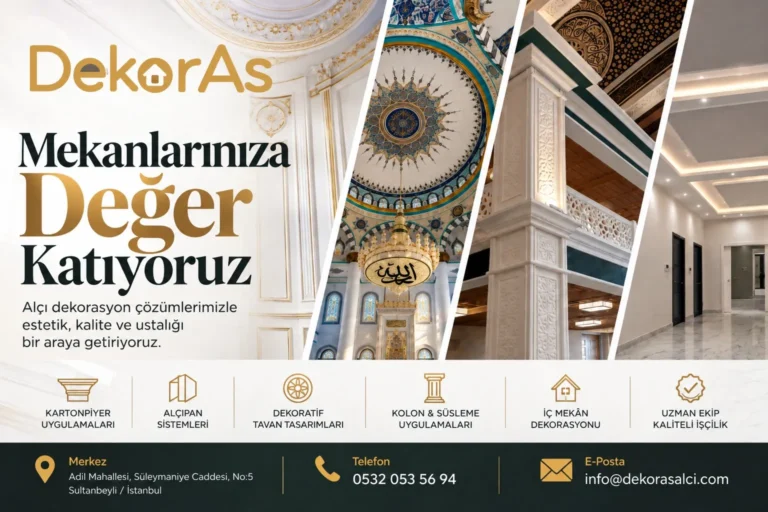İç Mimari Projelerde Dekoratif Alçı Tasarımlarının Kullanım Alanları