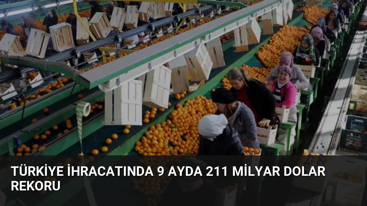 Türkiye İhracatında 9 Ayda 211 Milyar Dolar Rekoru