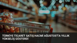 Türkiye Ticaret Satış Hacmi Ağustos’ta Yıllık Yükseliş Gösterdi
