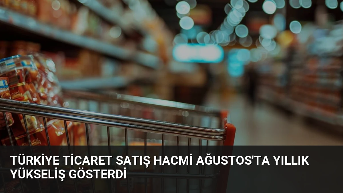 Türkiye Ticaret Satış Hacmi Ağustos’ta Yıllık Yükseliş Gösterdi