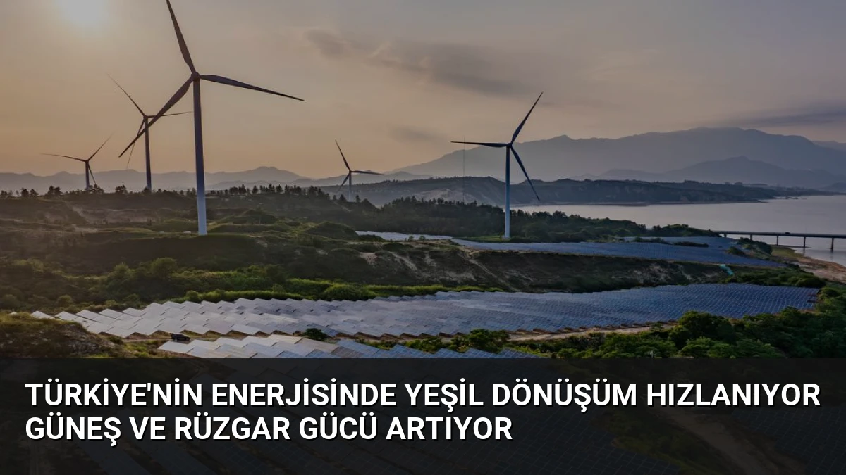 Türkiye’nin Enerjisinde Yeşil Dönüşüm Hızlanıyor Güneş ve Rüzgar Gücü Artıyor